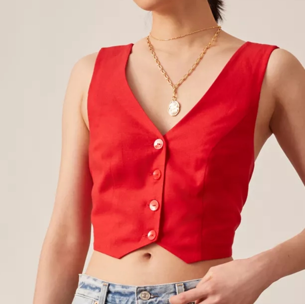 Mare Mare x Anthropologie Cross-Back Vest